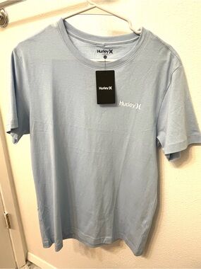 Hurley Light Blue Short Sleeve Logo Tee